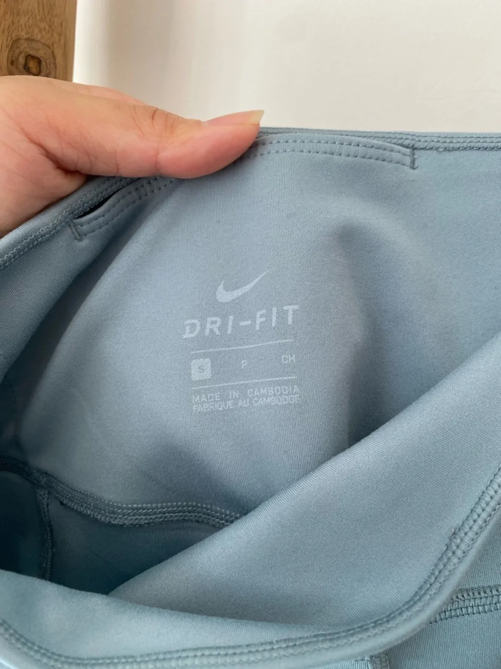 Nike Air Womens 7/8 All In Running High Waist Leggings Aviator Dusty Blue Small
